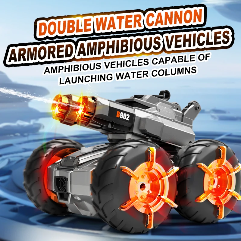Drone Battery Alarm - 2.4G 듀얼 컨트롤 수륙양용 RC 탱크