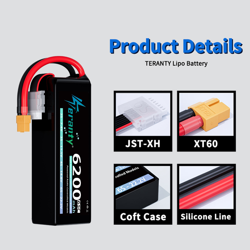 TERANTY 6S 6200mAh 리튬폴리머 배터리 2 - Drone Battery Plate 리뷰 및 가격