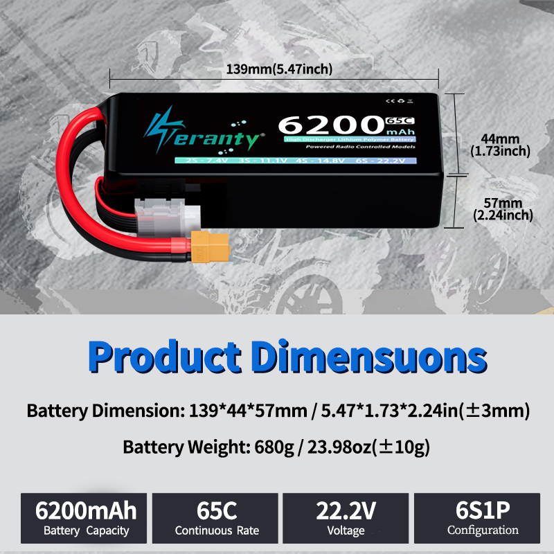TERANTY 6S 6200mAh 리튬폴리머 배터리 2 - Drone Battery Plate 리뷰 및 가격