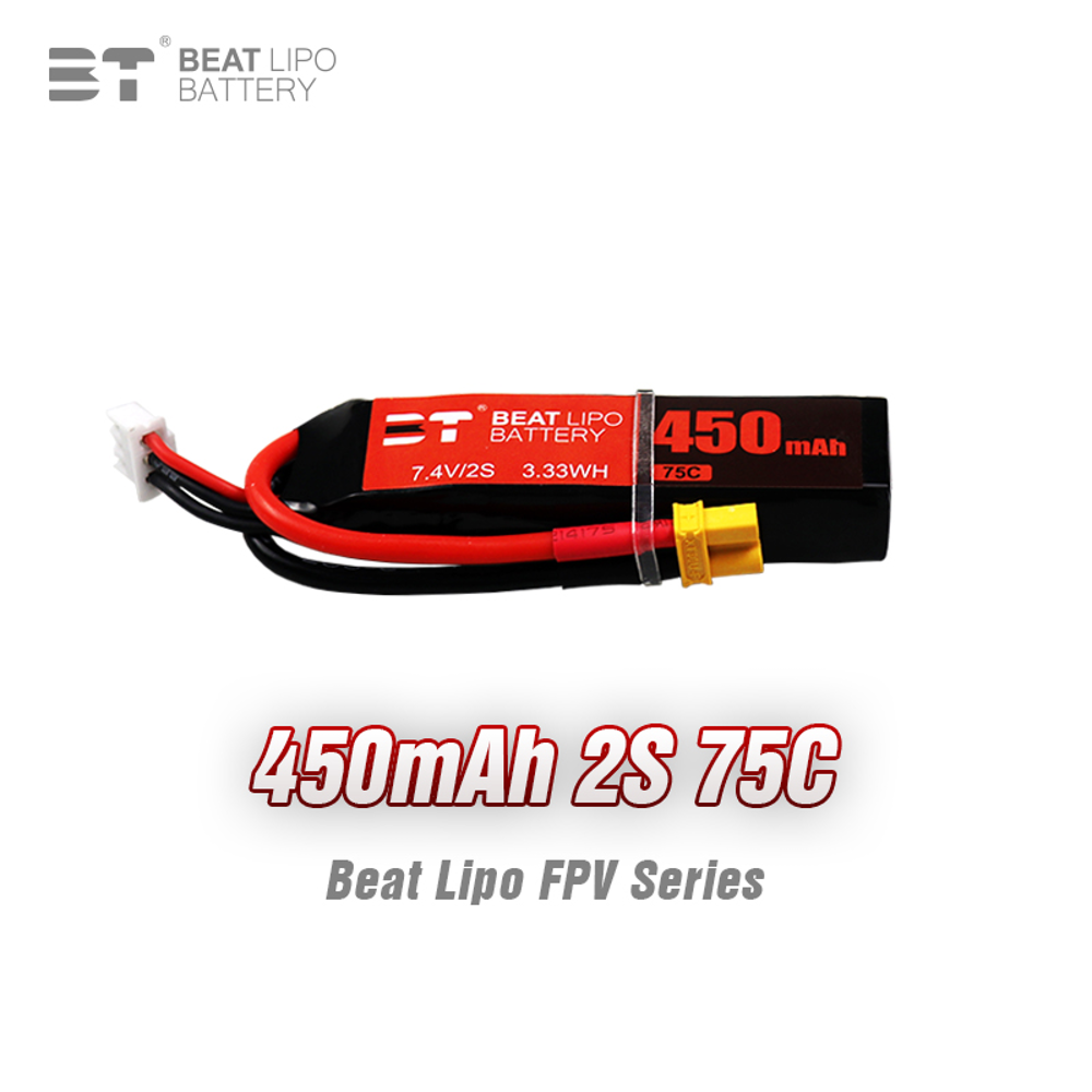 BEAT 2S 7.4V 450mAh 75C LiPo 배 - Drone Battery Li-Ion 리뷰 및 가격