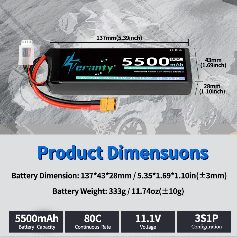 1/2개입 TERANTY 3S 리튬 폴리머 배터리, 5 - Drone Battery Plate 리뷰 및 가격